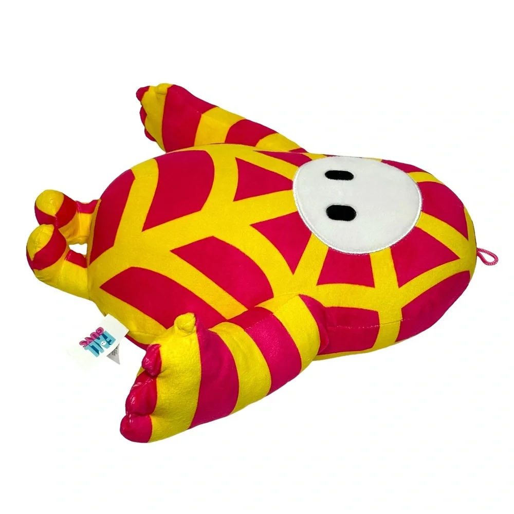 Official Fall Guys Spiderwebs 12” Plush Pink Yellow Mediatonic Licensed Game‎